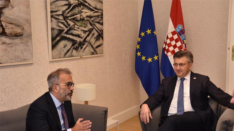 ​Predsjednik Vlade upoznao izvjestitelja Europskog parlamenta s pripremama Hrvatske za ulazak u Schengenski prostor